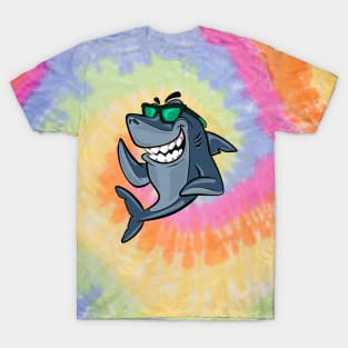Shark Hang Loose Fun Design T-Shirt
